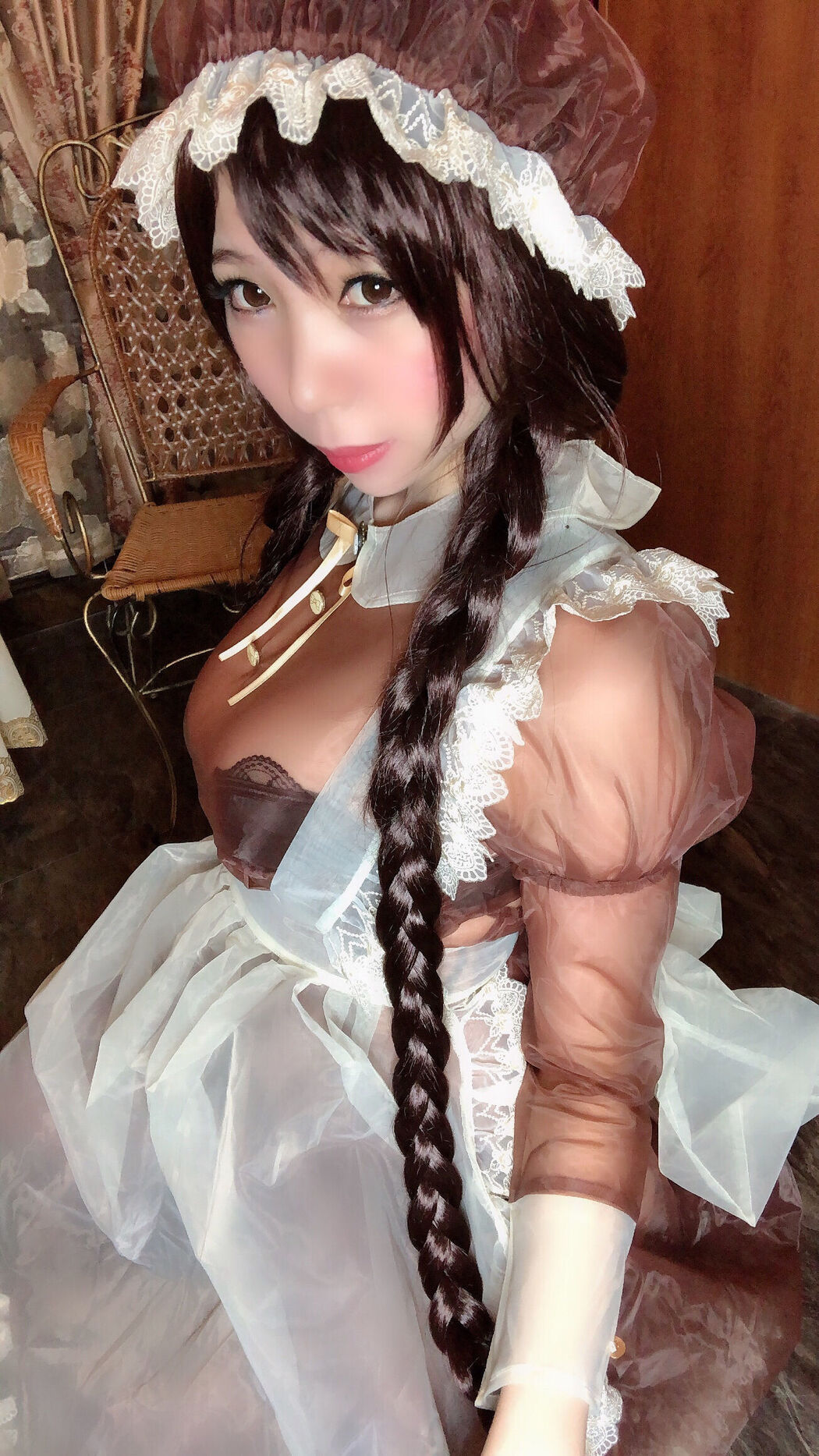 Busty beauty Coser Nozomi Kano "Transparent Maid"
