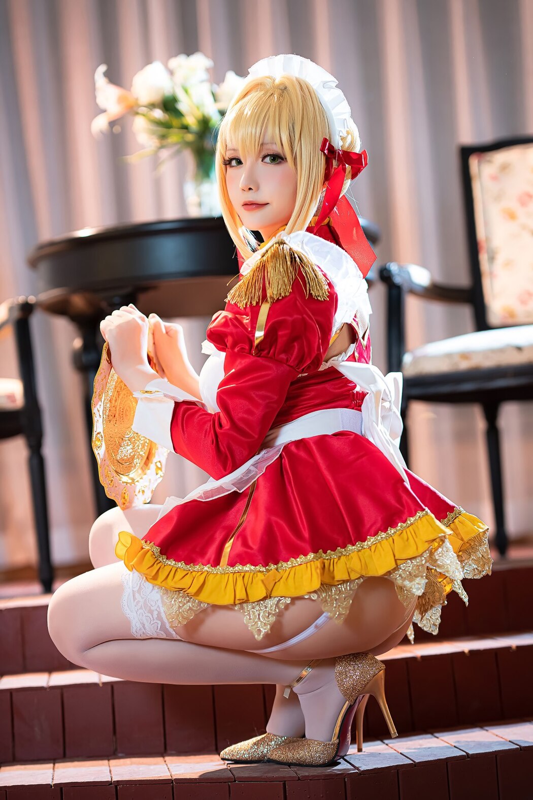 Coser@星之迟迟Hoshilily – Nero Claudius maid FGO