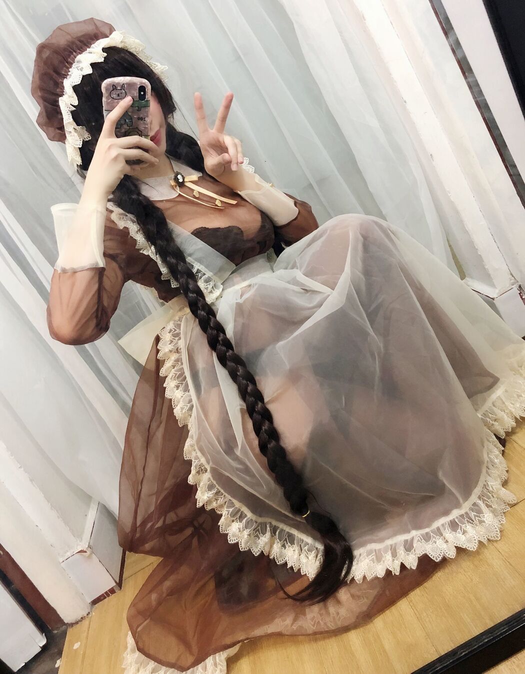 Busty beauty Coser Nozomi Kano "Transparent Maid"