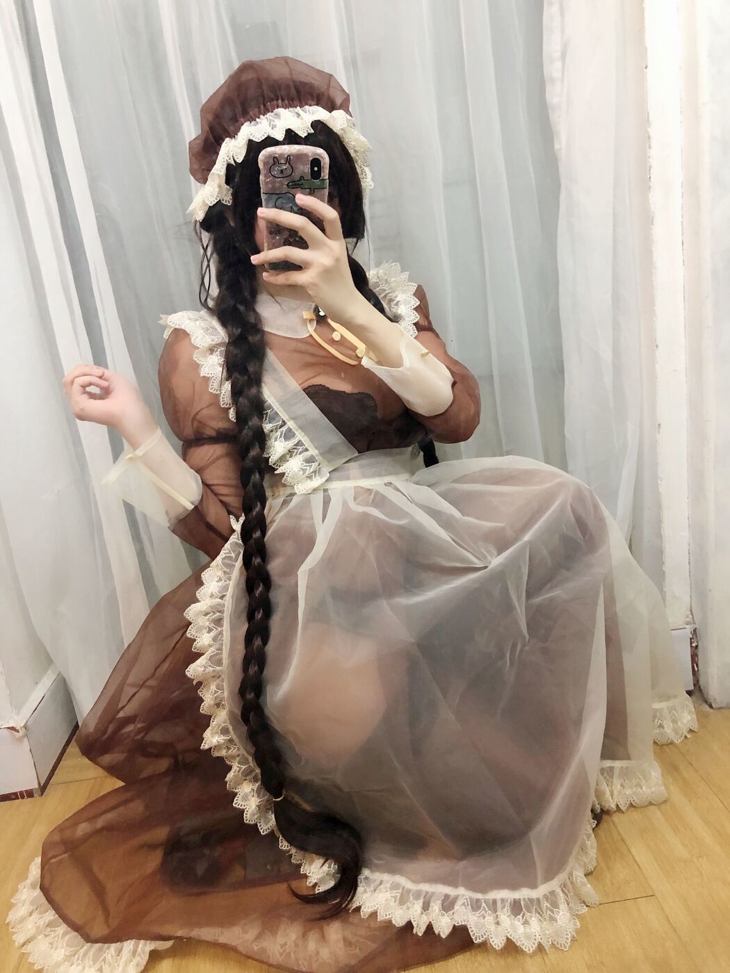 Busty beauty Coser Nozomi Kano "Transparent Maid"