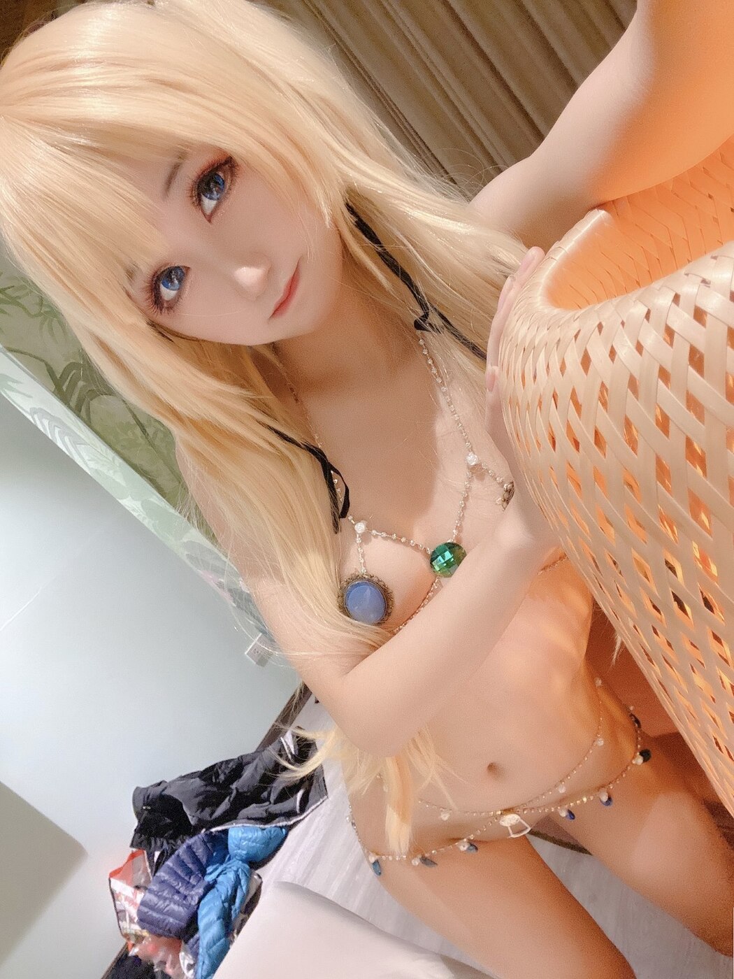 Coser@KuukoW No.005 Marie Rose-Fortune Bikini Selfie Set