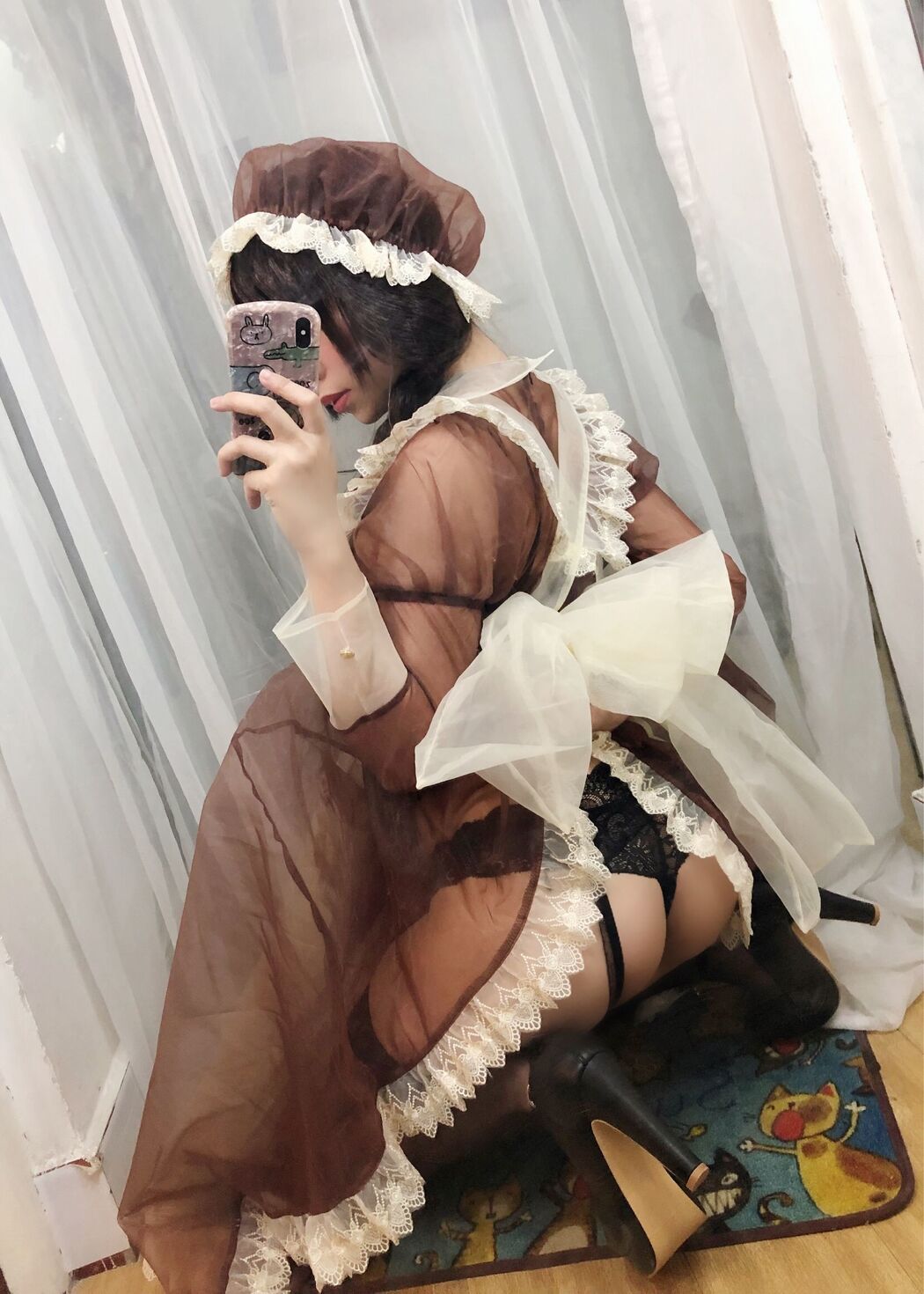 Busty beauty Coser Nozomi Kano "Transparent Maid"