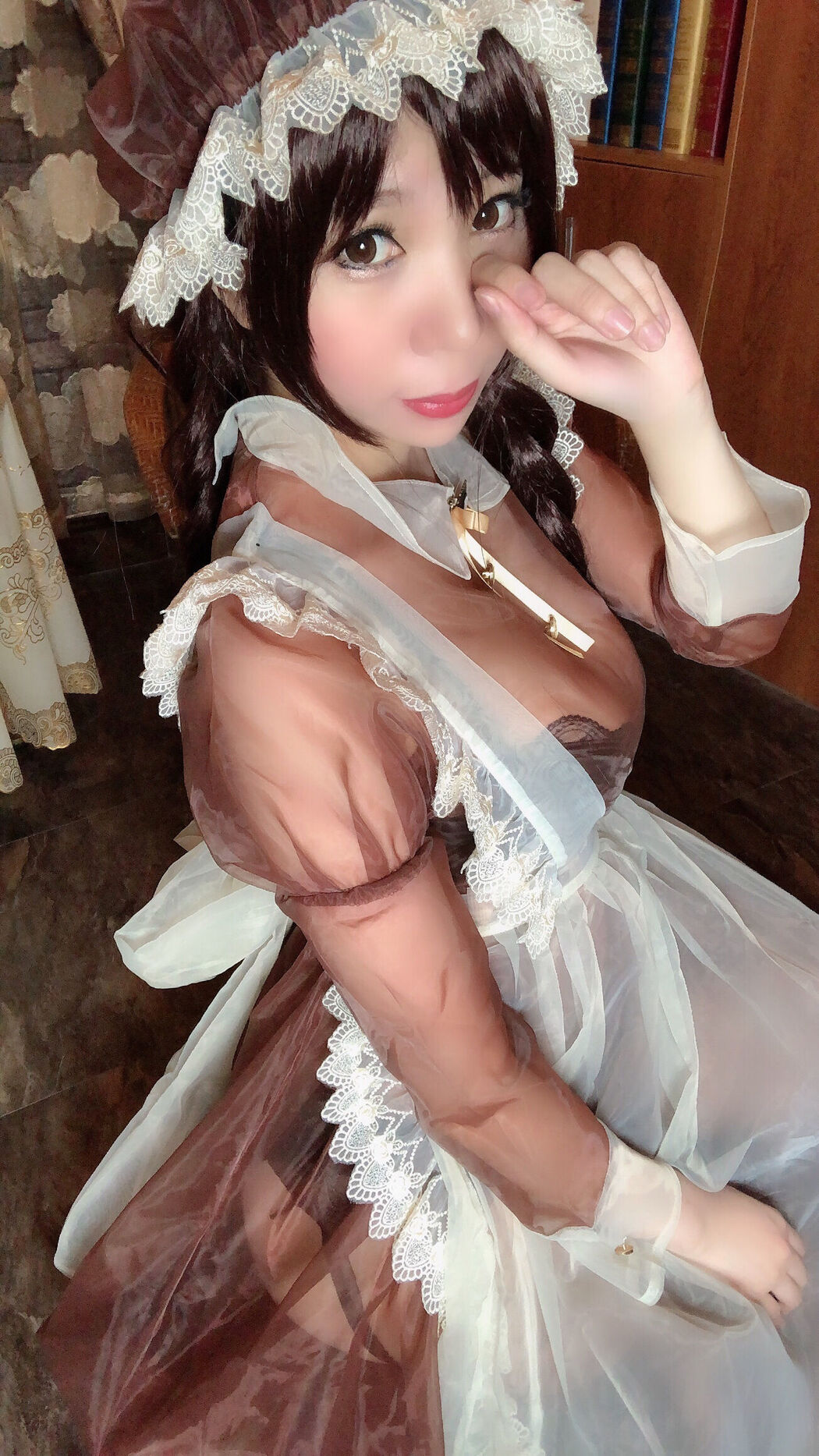 Busty beauty Coser Nozomi Kano "Transparent Maid"