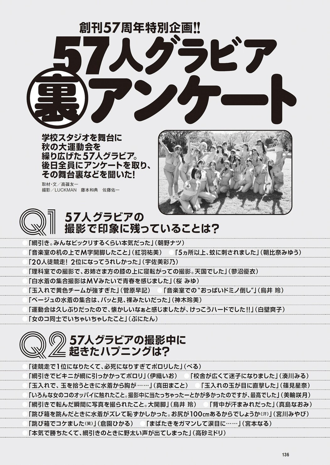 NIPPONグラドル57人, Weekly Playboy 2023 No.46 (週刊プレイボーイ 2023年46号)