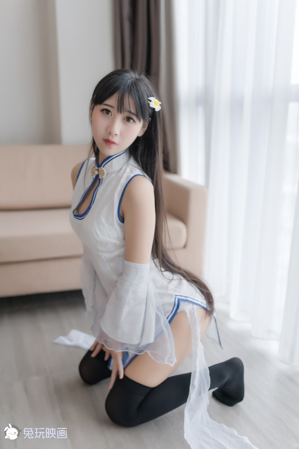 Coser@兔玩映画 Vol.046 白色旗袍