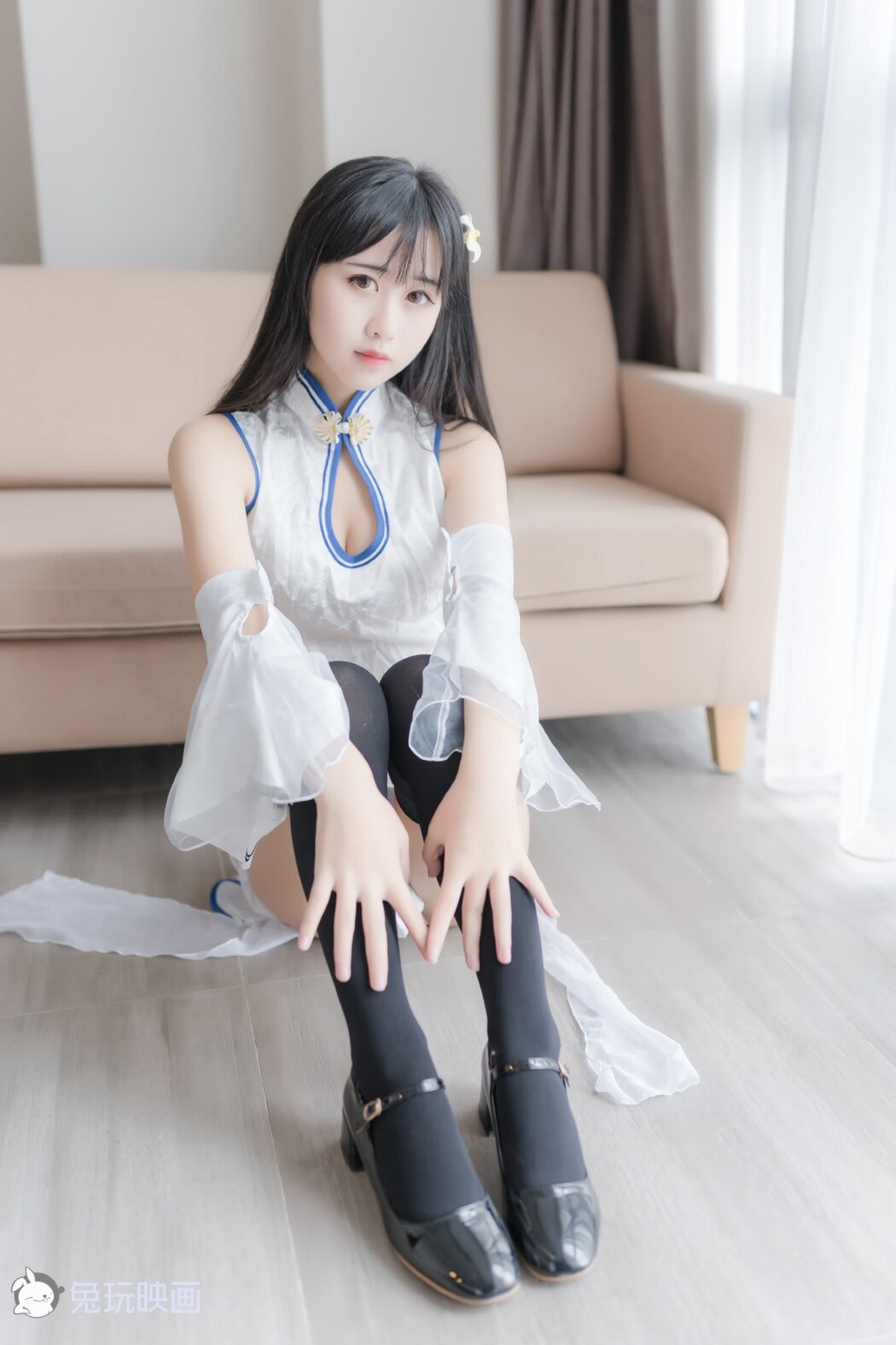 Coser@兔玩映画 Vol.046 白色旗袍