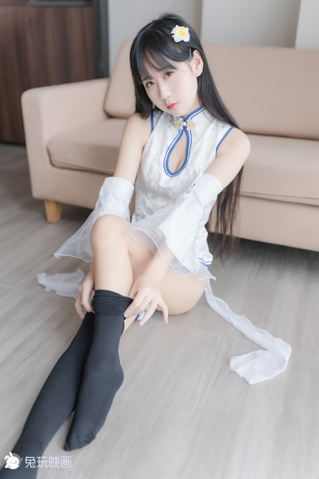 Coser@兔玩映画 Vol.046 白色旗袍