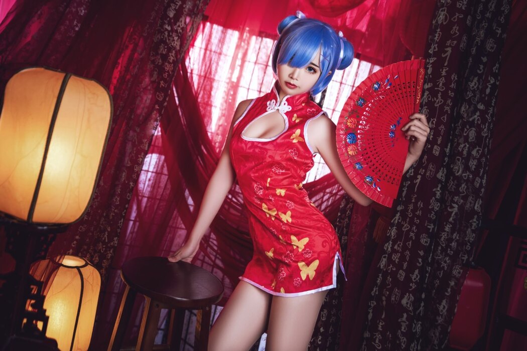 Coser@面饼仙儿 No.052 雷姆旗袍