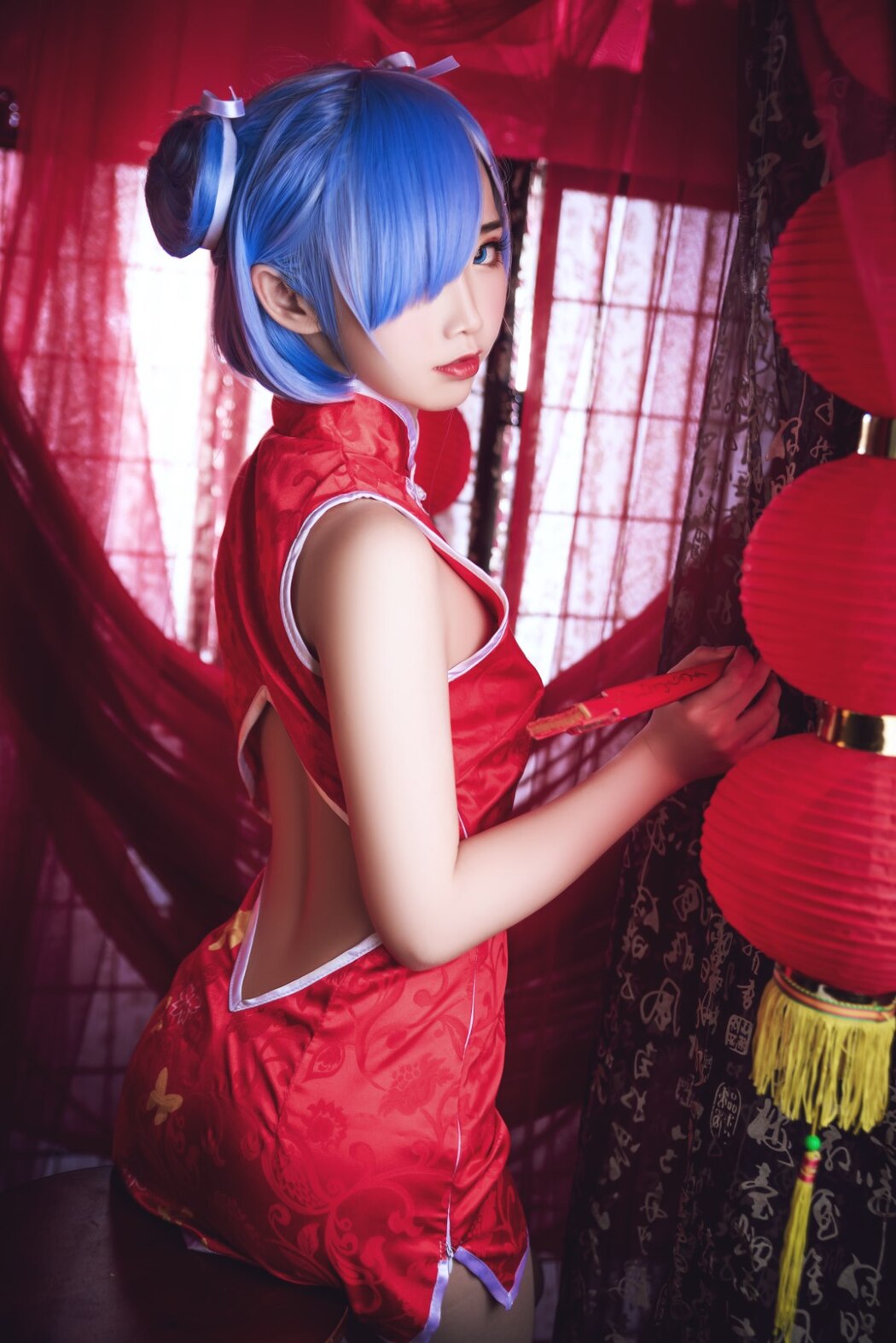 Coser@面饼仙儿 No.052 雷姆旗袍