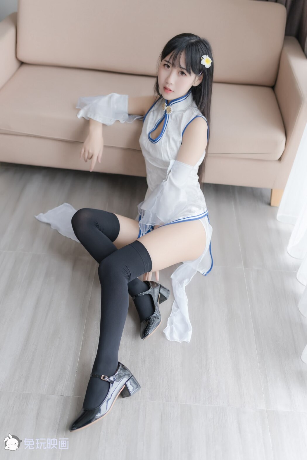 Coser@兔玩映画 Vol.046 白色旗袍