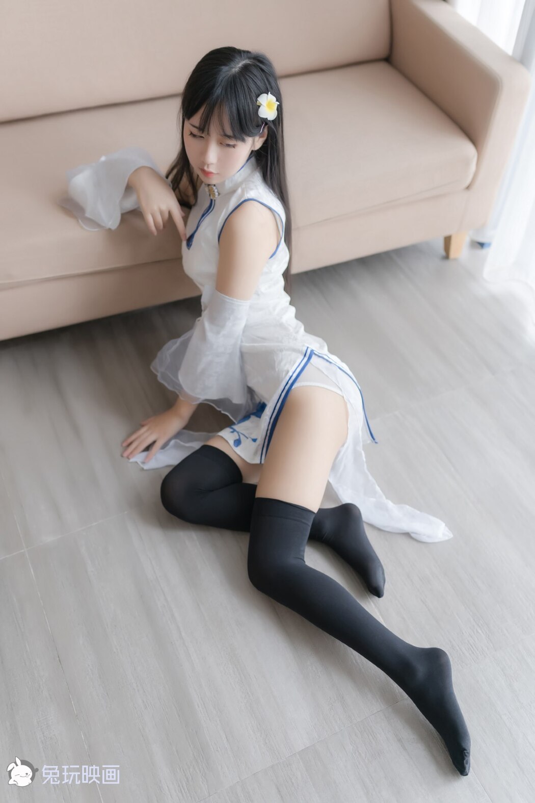 Coser@兔玩映画 Vol.046 白色旗袍