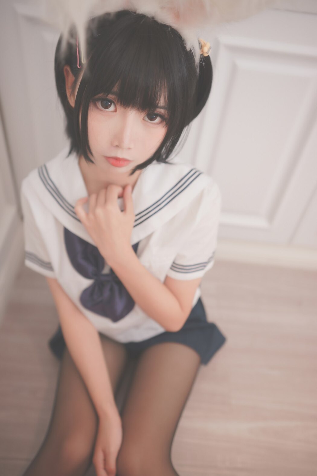 Coser@面饼仙儿 No.053 面饼兔耳jk