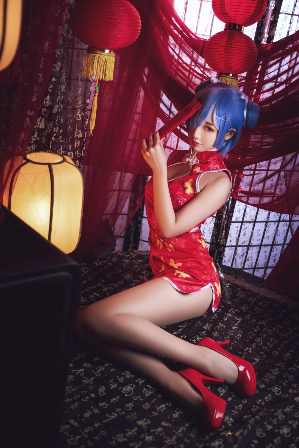 Coser@面饼仙儿 No.052 雷姆旗袍