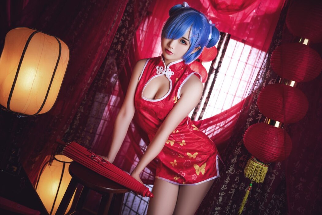 Coser@面饼仙儿 No.052 雷姆旗袍