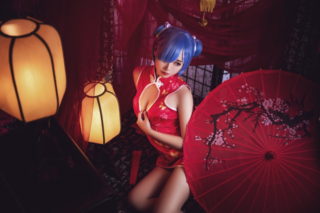 Coser@面饼仙儿 No.052 雷姆旗袍