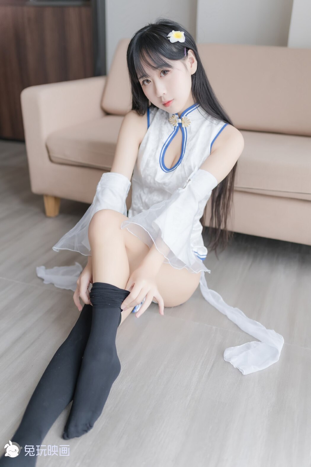 Coser@兔玩映画 Vol.046 白色旗袍