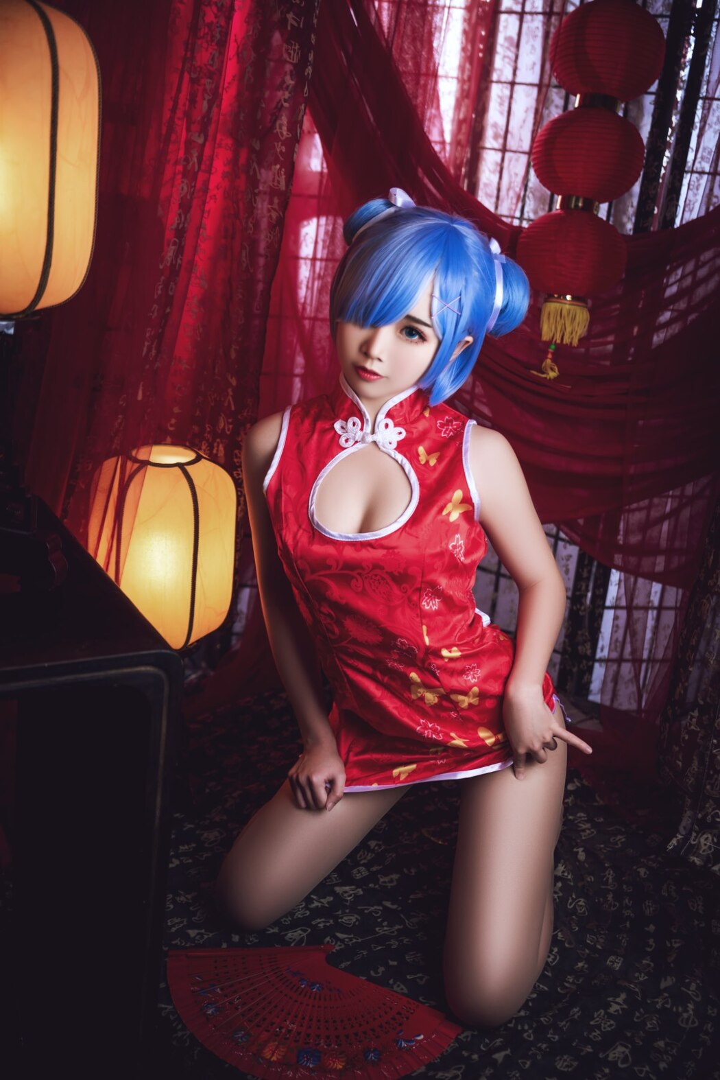 Coser@面饼仙儿 No.052 雷姆旗袍