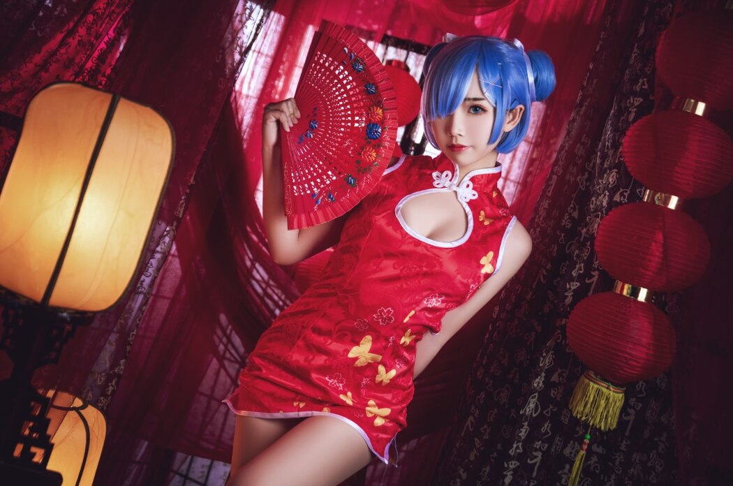 Coser@面饼仙儿 No.052 雷姆旗袍