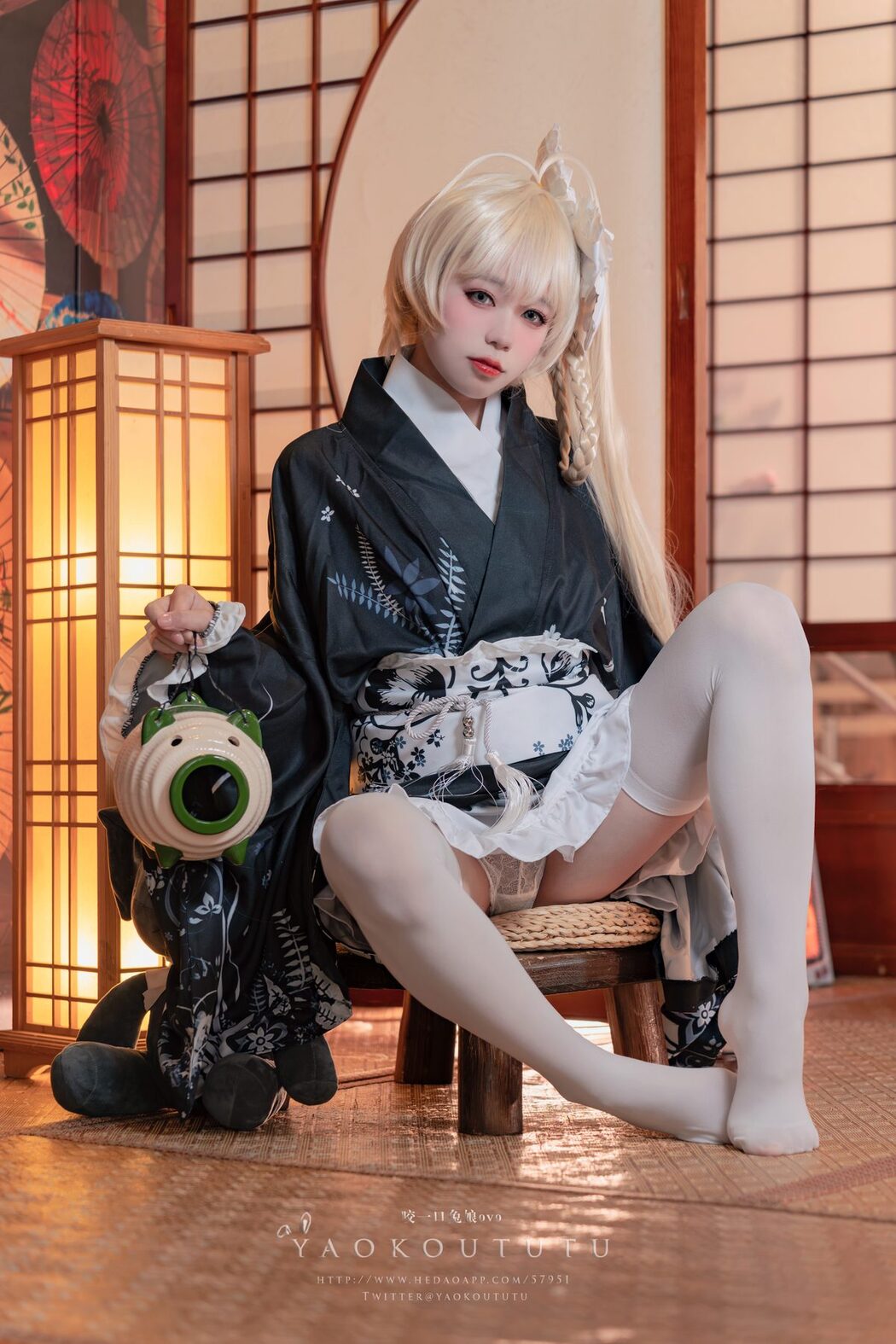 Coser@黏黏团子兔 – 六月T3专属特典『穹妹浴衣』