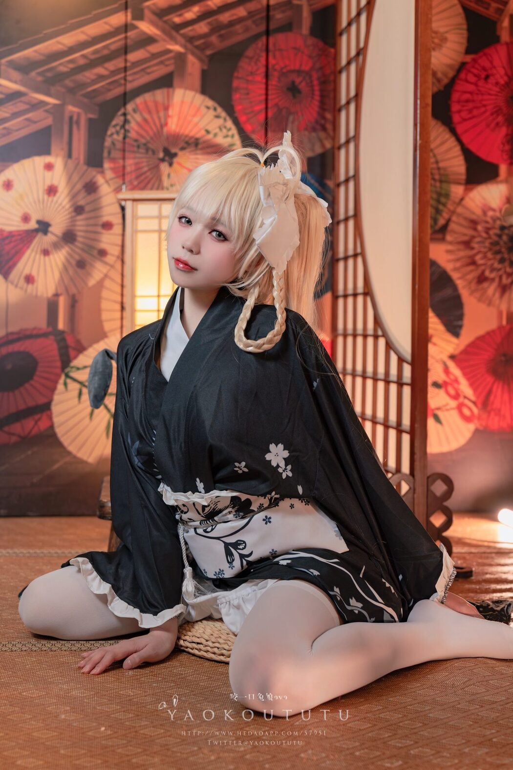 Coser@黏黏团子兔 – 六月T3专属特典『穹妹浴衣』