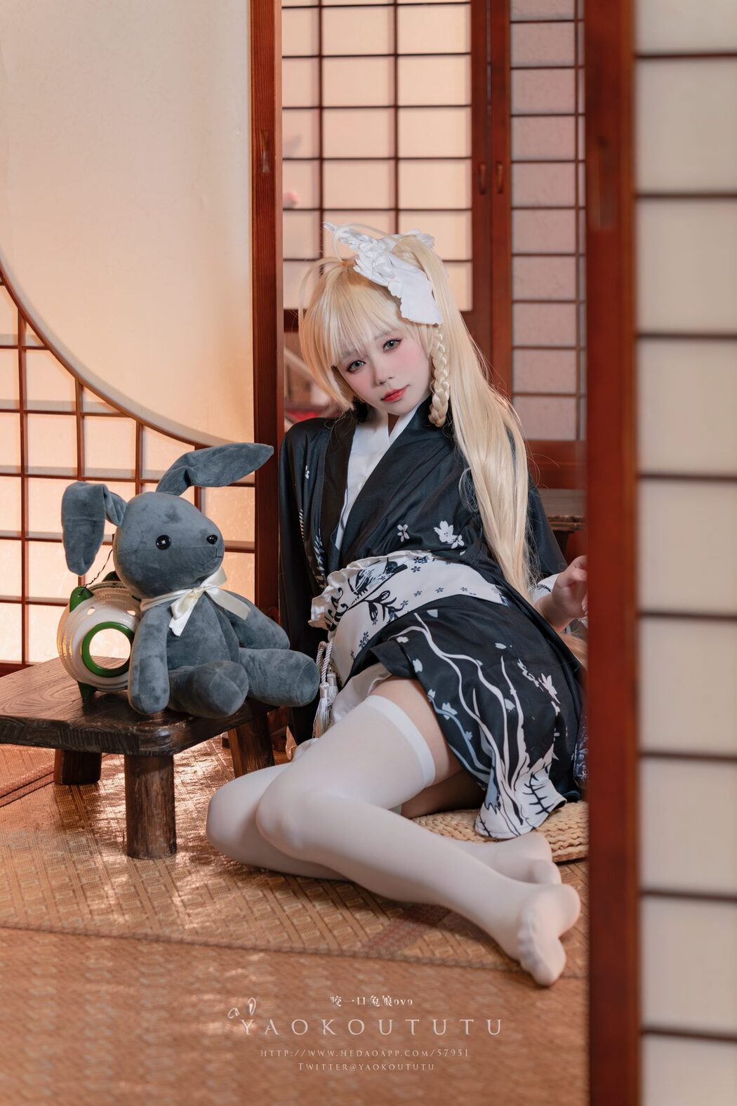 Coser@黏黏团子兔 – 六月T3专属特典『穹妹浴衣』