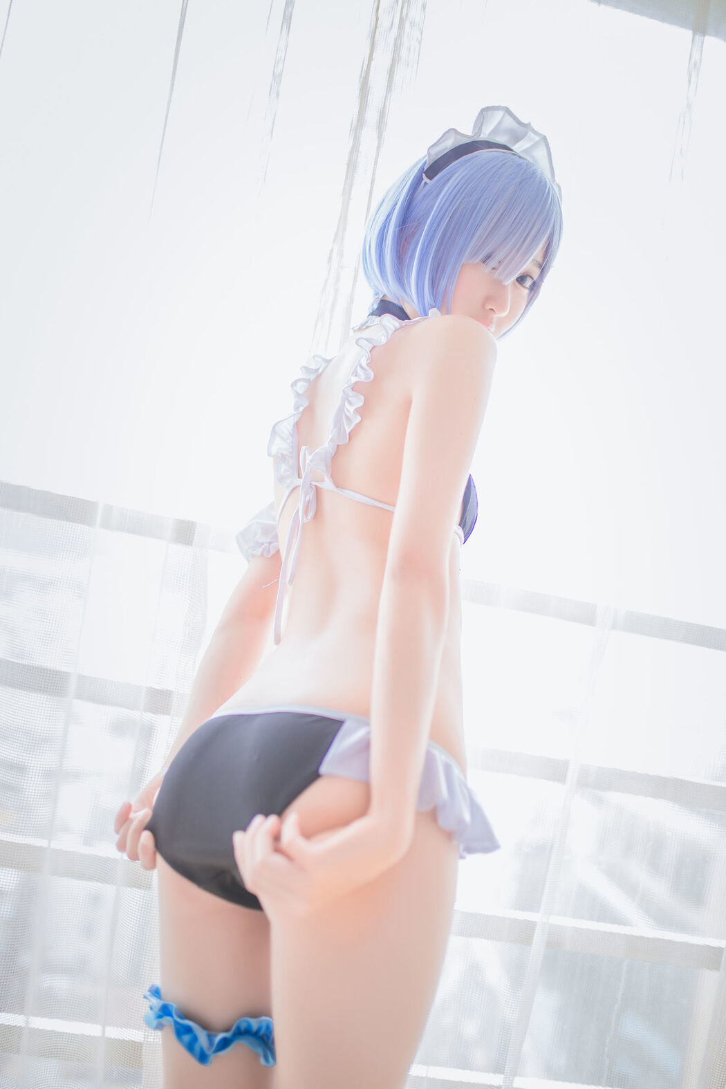 Mu Mianmian OwO "Rem Swimsuit + Bunny Girl" [COSER Beauty]