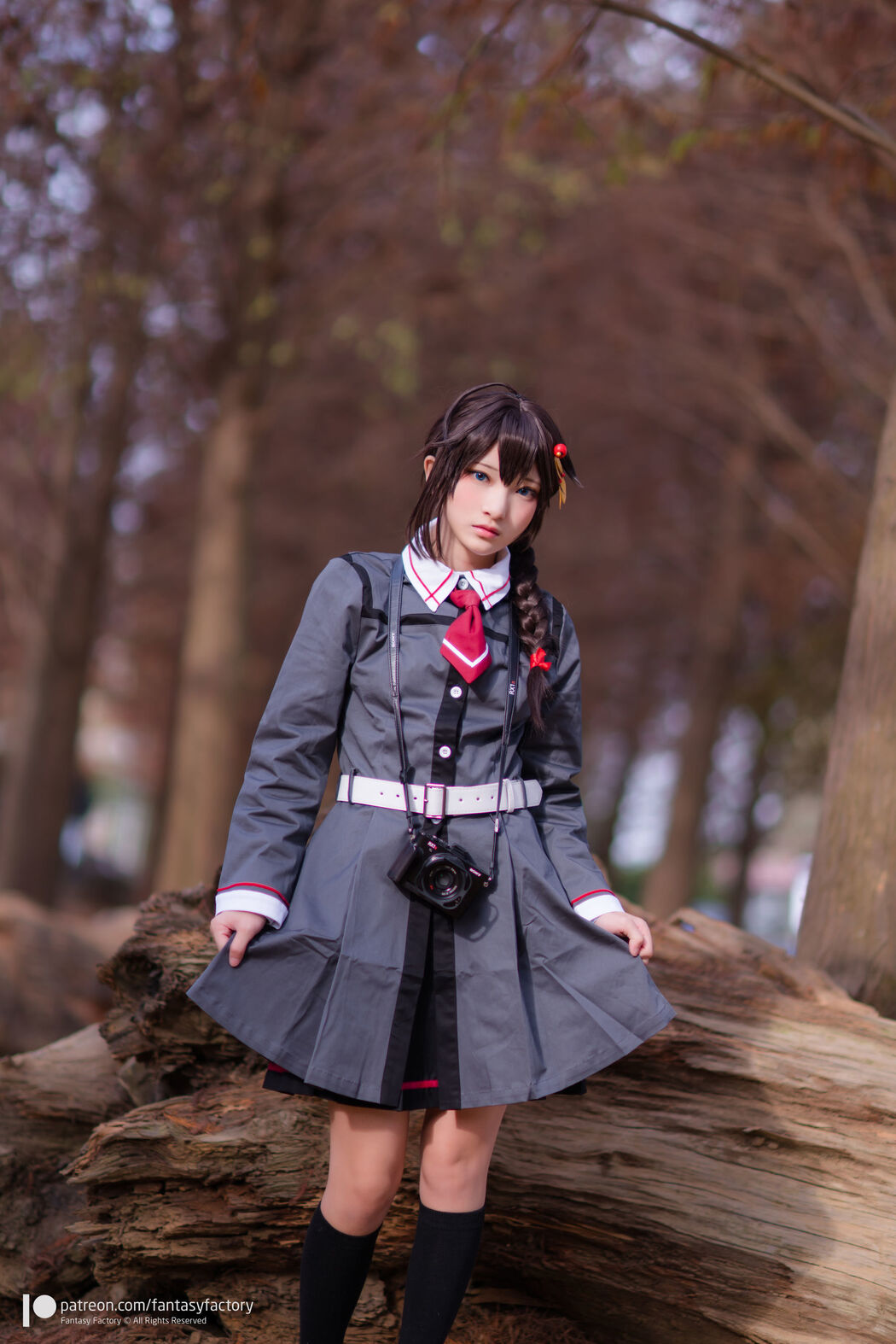 COSER Xiaoding "Kimono + Cat Girl Maid" [Fantasy Factory]