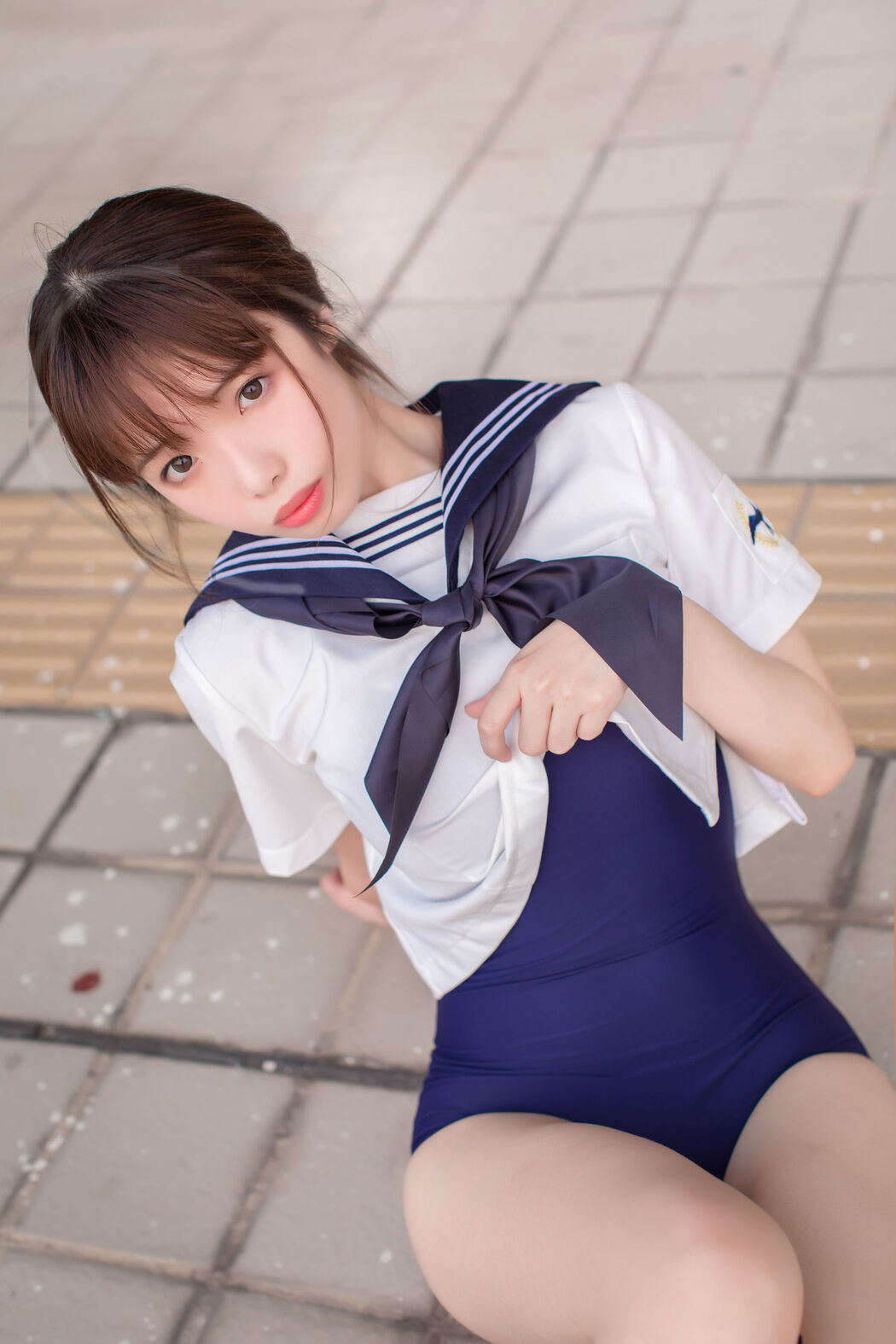 COSER Wenmei "JK+White Silk+Dead Reservoir Water" [COSPLAY Welfare]