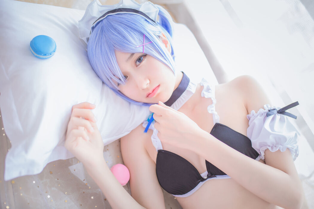Mu Mianmian OwO "Rem Swimsuit + Bunny Girl" [COSER Beauty]