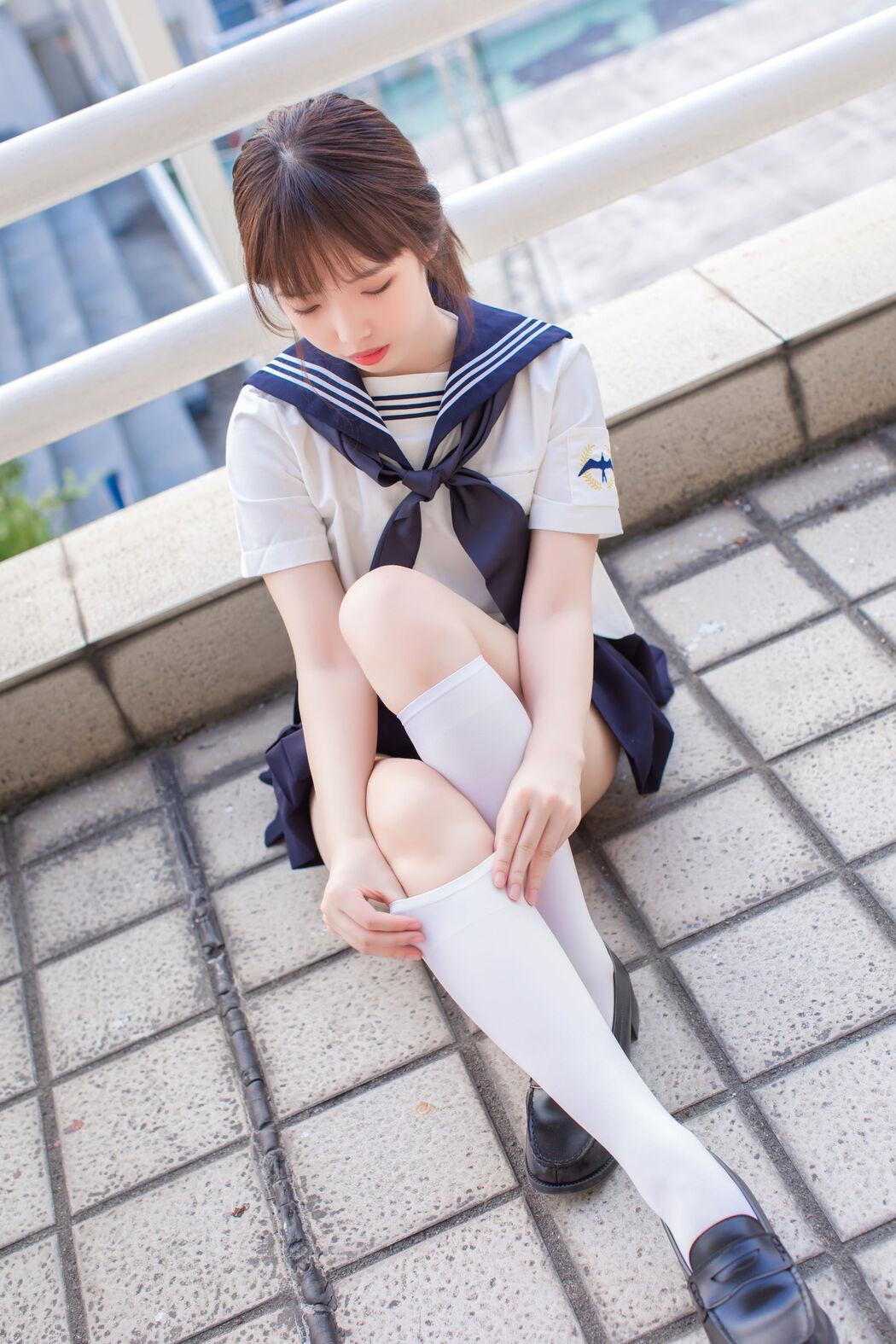 COSER Wenmei "JK+White Silk+Dead Reservoir Water" [COSPLAY Welfare]