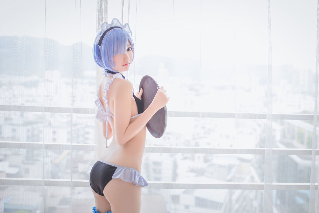 Mu Mianmian OwO "Rem Swimsuit + Bunny Girl" [COSER Beauty]