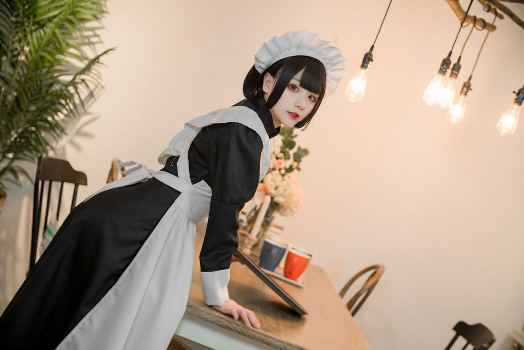 Coser cheese block wii "Brown Transparent Dress Maid"