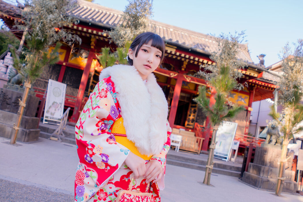 COSER Xiaoding "Kimono + Cat Girl Maid" [Fantasy Factory]