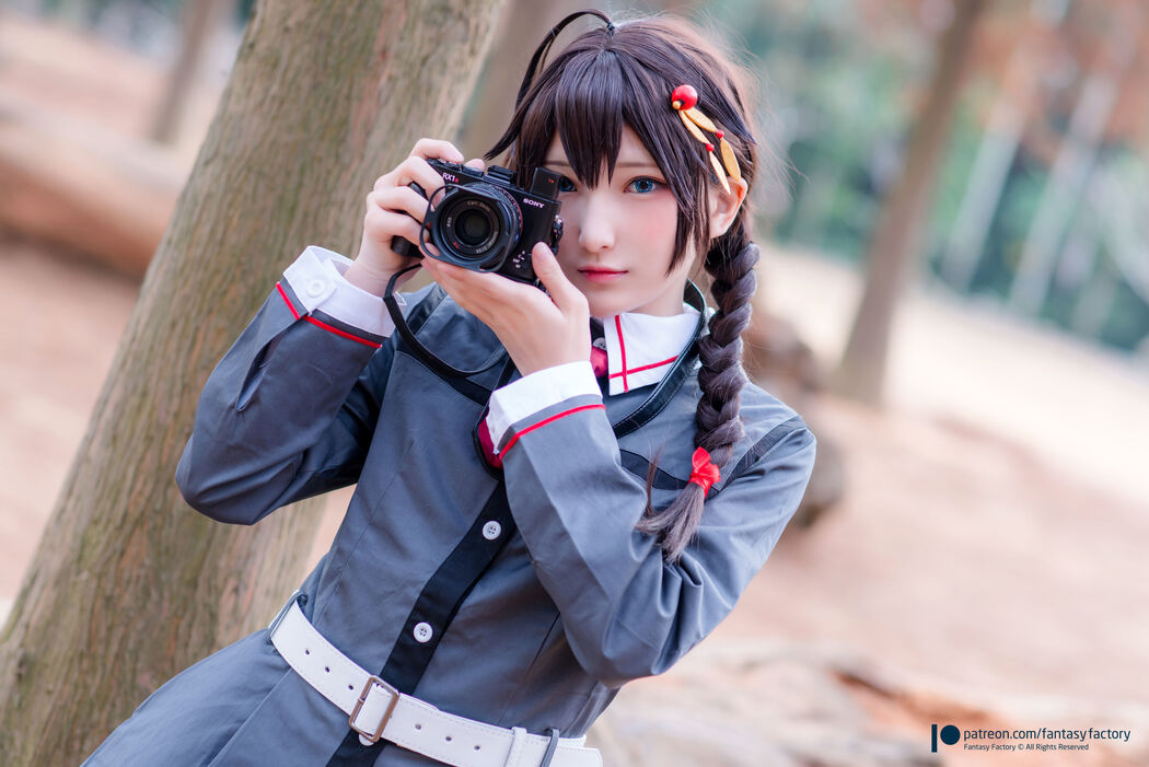 COSER Xiaoding "Kimono + Cat Girl Maid" [Fantasy Factory]