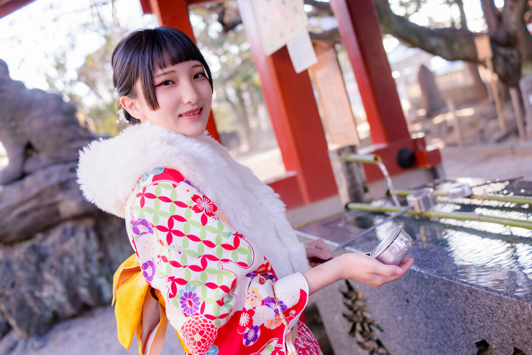 COSER Xiaoding "Kimono + Cat Girl Maid" [Fantasy Factory]