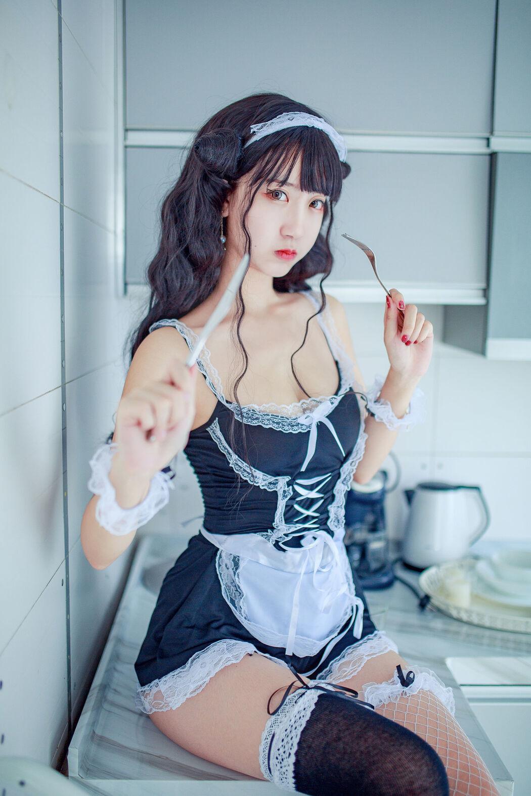 COSER Kurokawa "Little Devil Maid Costume" [COSPLAY Girl]