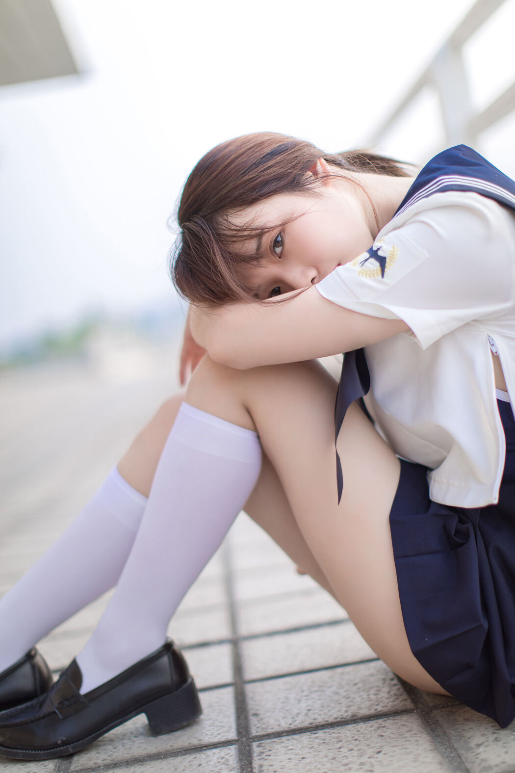 COSER Wenmei "JK+White Silk+Dead Reservoir Water" [COSPLAY Welfare]