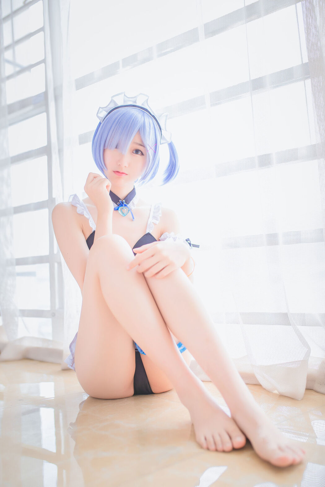 Mu Mianmian OwO "Rem Swimsuit + Bunny Girl" [COSER Beauty]