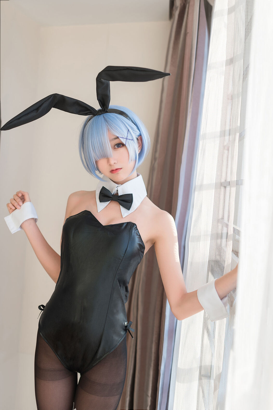 Mu Mianmian OwO "Rem Swimsuit + Bunny Girl" [COSER Beauty]