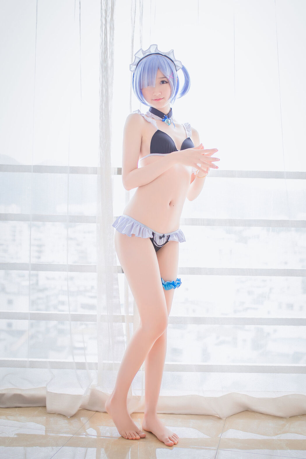 Mu Mianmian OwO "Rem Swimsuit + Bunny Girl" [COSER Beauty]