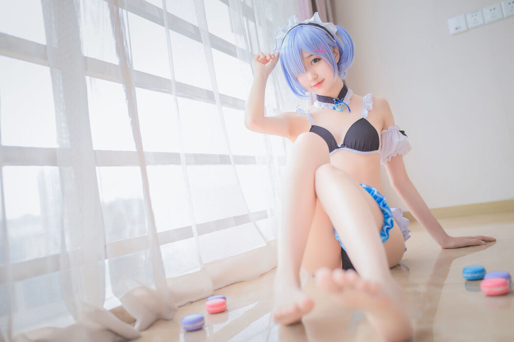 Mu Mianmian OwO "Rem Swimsuit + Bunny Girl" [COSER Beauty]