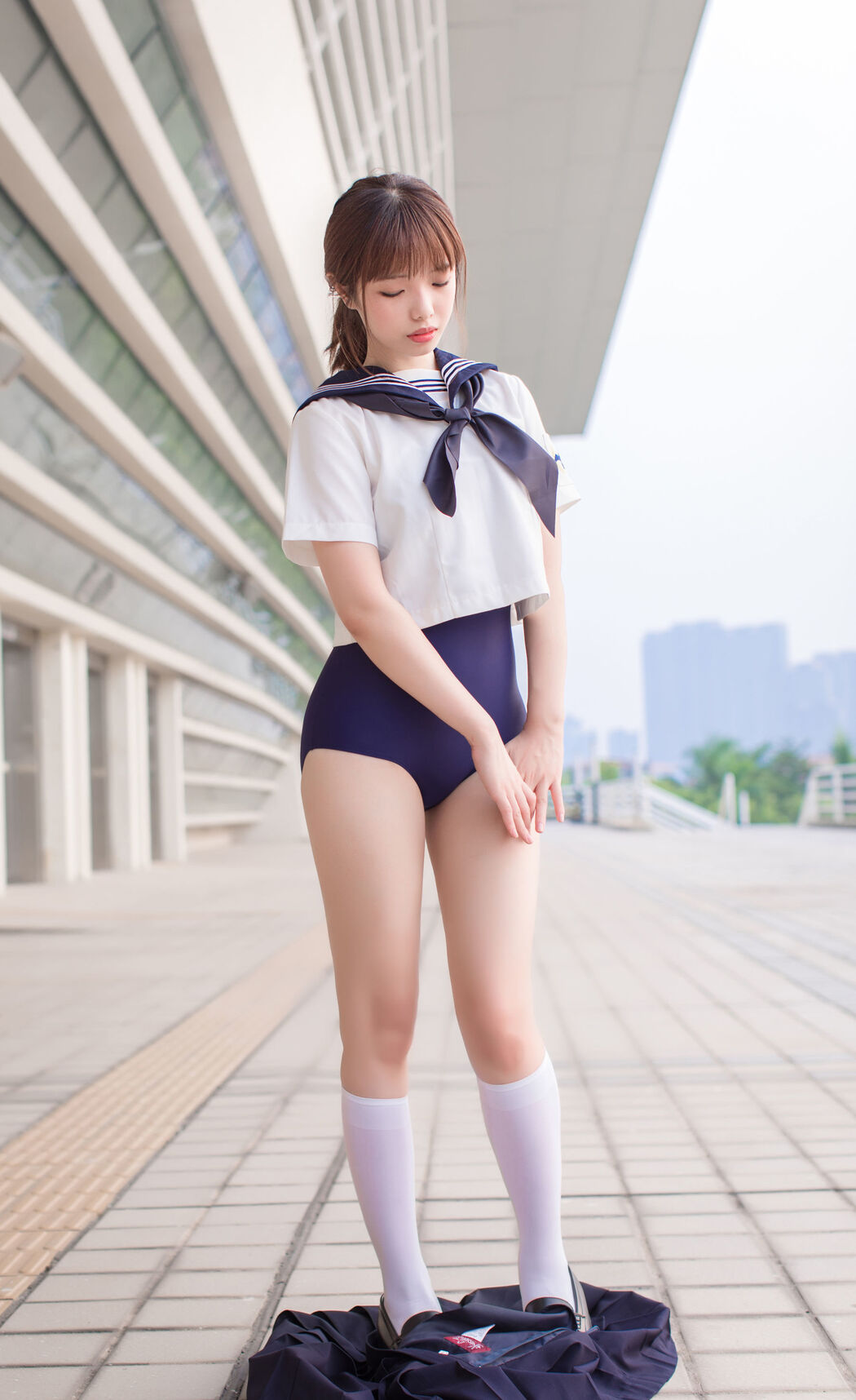 COSER Wenmei "JK+White Silk+Dead Reservoir Water" [COSPLAY Welfare]