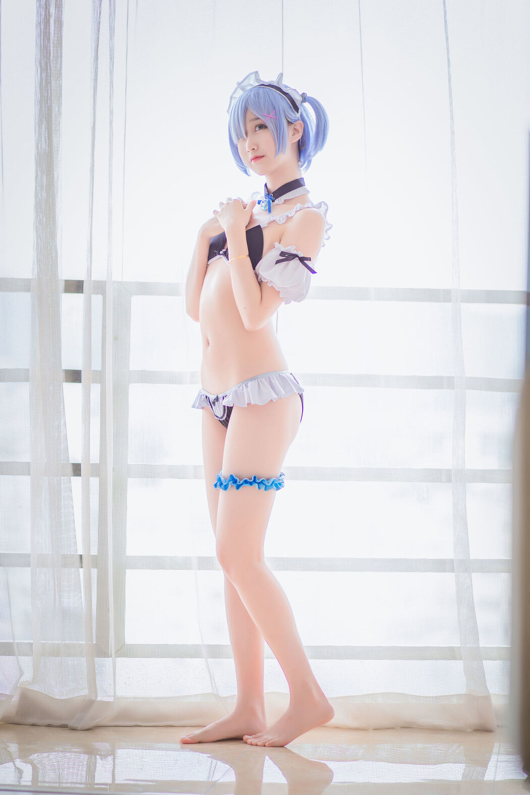 Mu Mianmian OwO "Rem Swimsuit + Bunny Girl" [COSER Beauty]