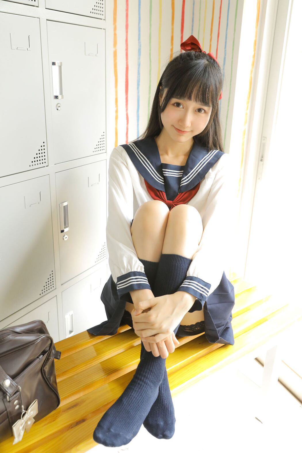 Mumianmian OwO "Mianmian with JK Sailor Suit" [COSER Beauty]