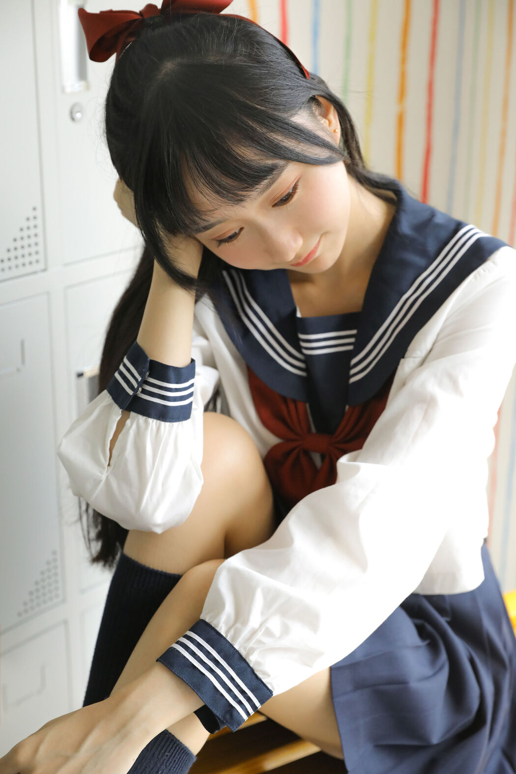 Mumianmian OwO "Mianmian with JK Sailor Suit" [COSER Beauty]