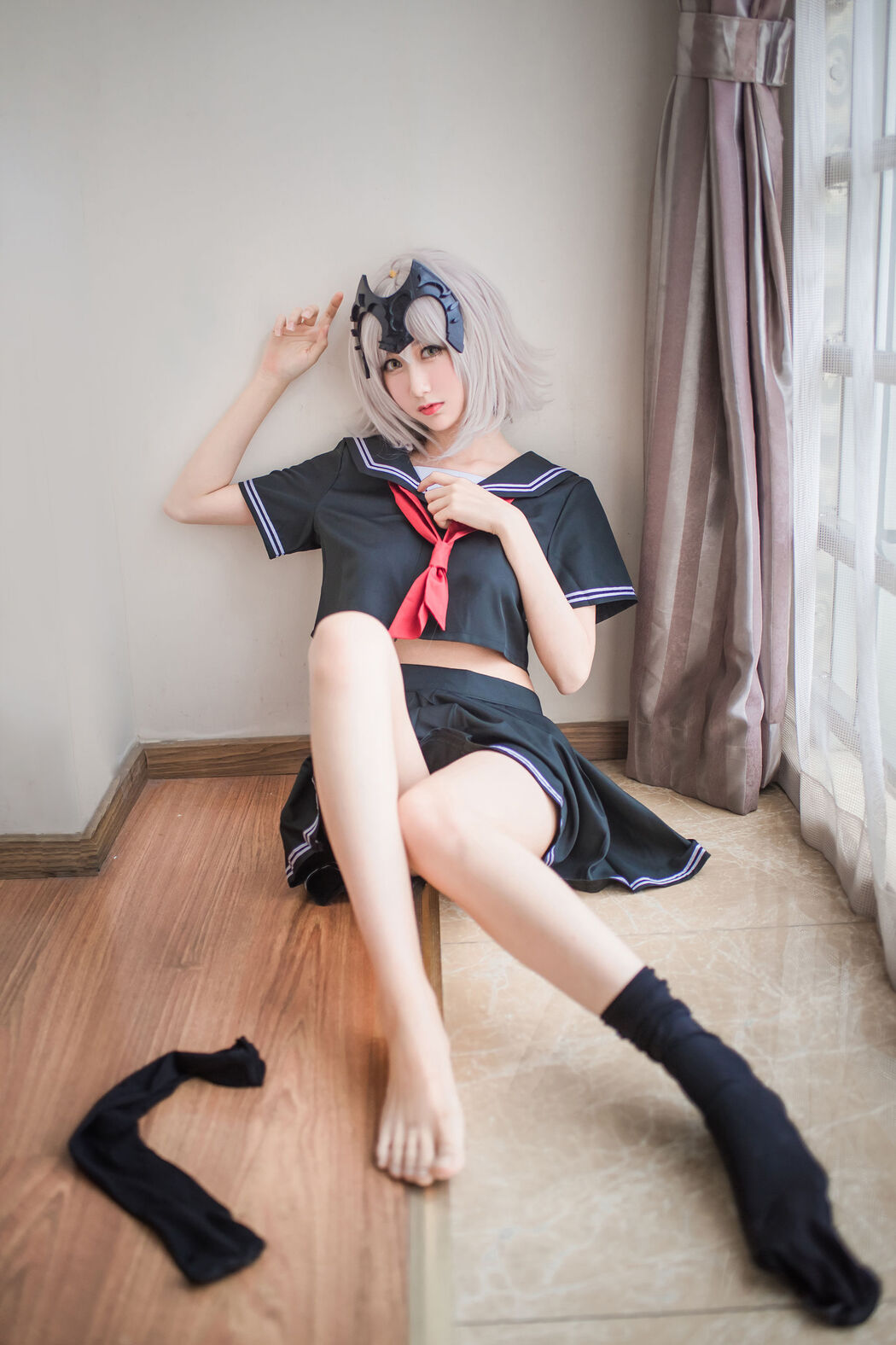 Popular COSER Cottonwood OwO "Jan of Arc (Black)" [COSPLAY Welfare]