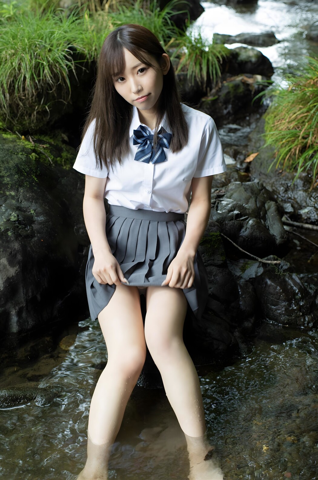 Mai Nanashima 七嶋舞, ヘアヌード写真集 [夏に舞うかげろう] Set.01