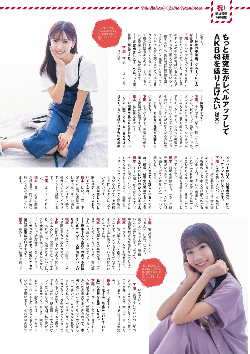 Miu Shitao 下尾みう, Weekly Playboy 2024 No.05 (週刊プレイボーイ 2024年5号)