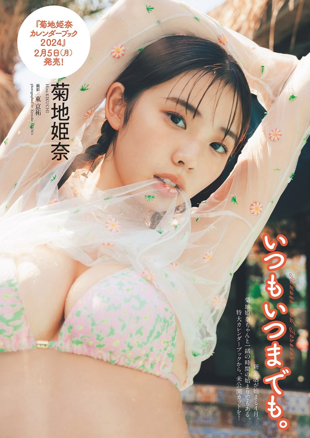 Hina Kikuchi 菊地姫奈, Weekly Playboy 2024 No.07 (週刊プレイボーイ 2024年7号) Cover Photo