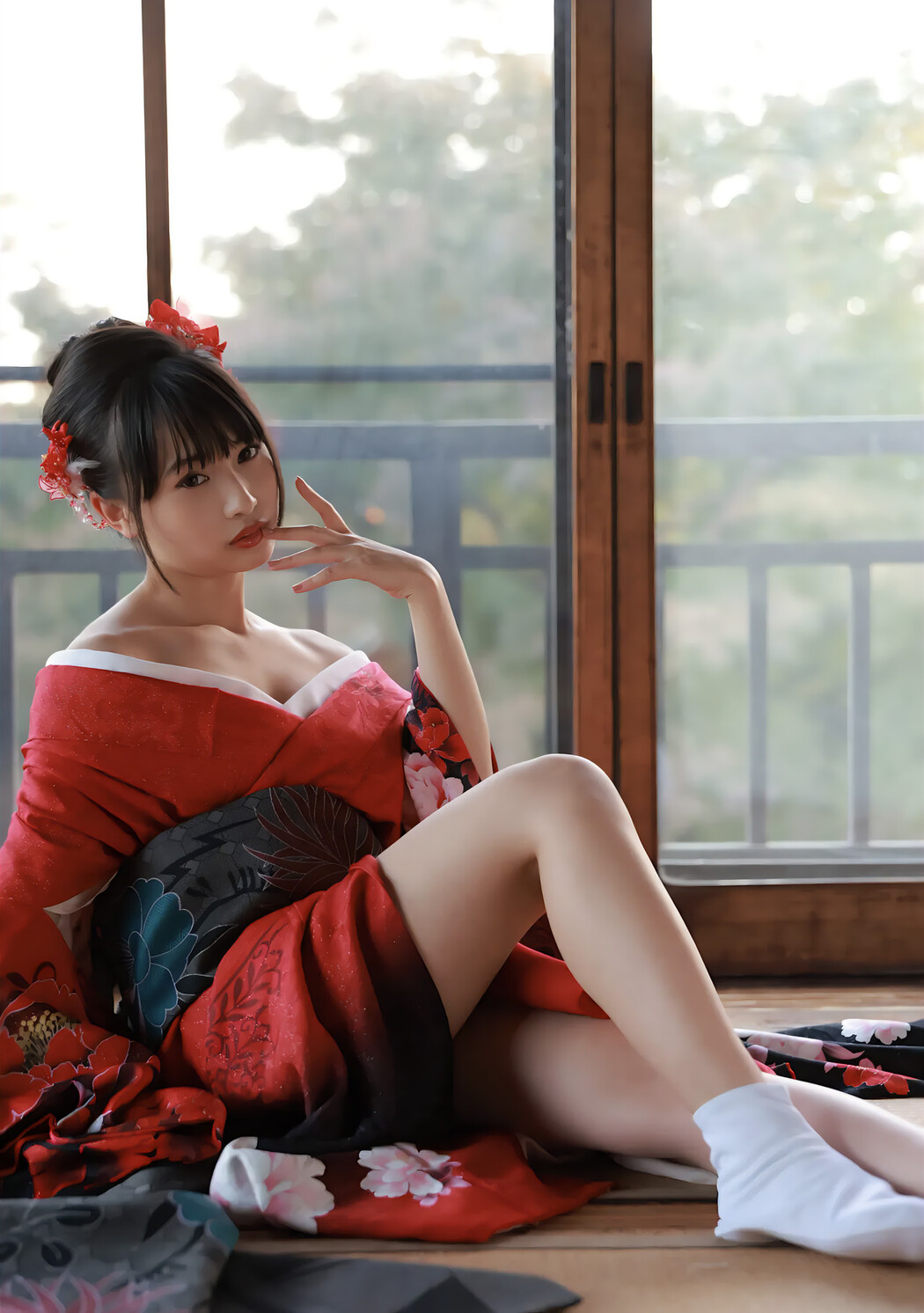 Luka Mochizuki 望月琉叶, FRIDAYデジタル写真集 [着物の下は、まさかの美バスト] Set.02